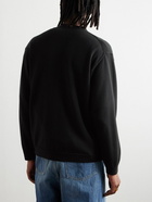 KENZO - Logo-Appliquéd Wool Cardigan - Black