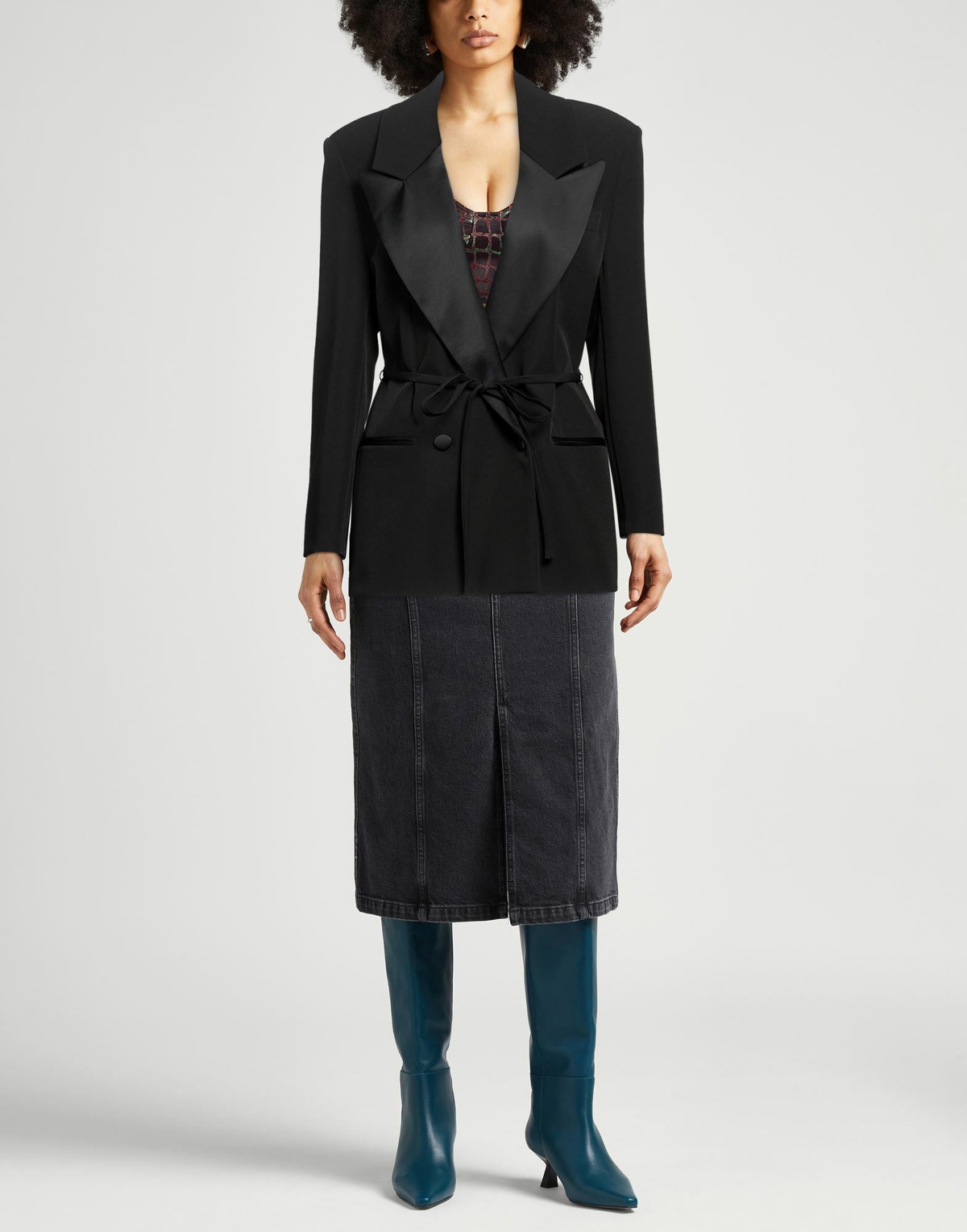 Manila Grace Womens Blazer in Black