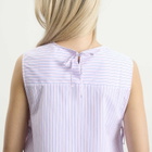 STEL Women's Side tie vest top in Pink Stripe