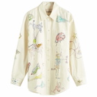ALÉMAIS Women's Court Denim Overshirt in Cream