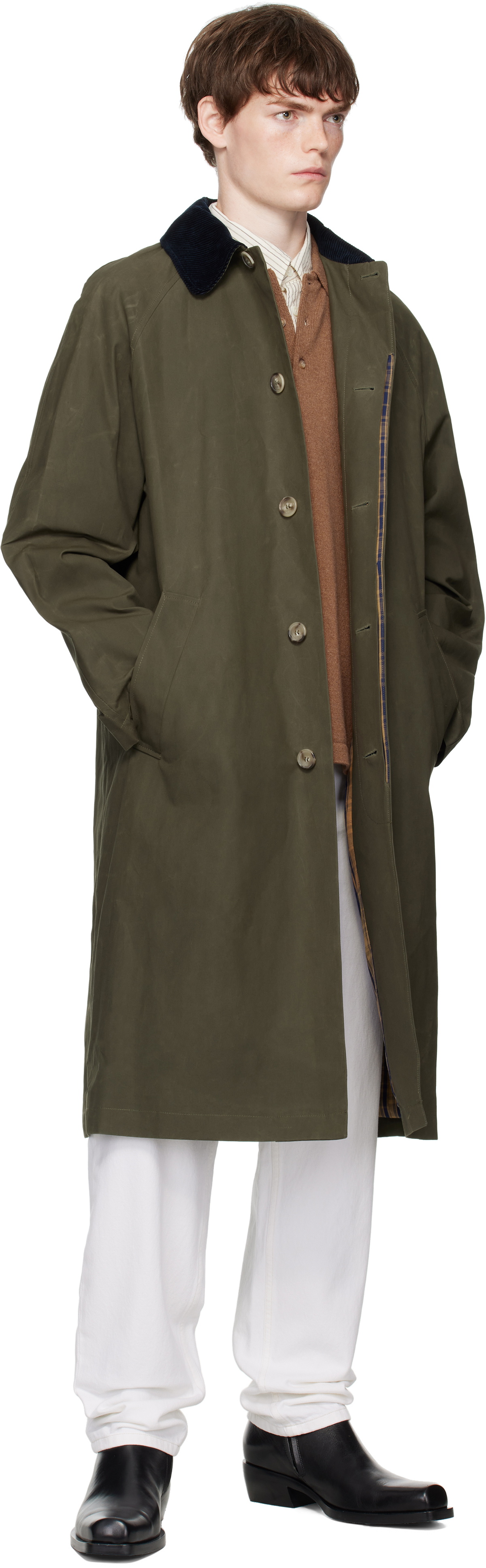 A.P.C. Khaki Gaspard Mac Raincoat