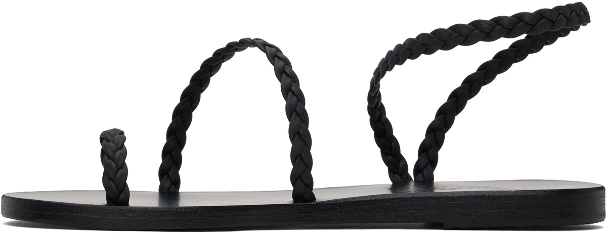 Ancient Greek Sandals Black Eleftheria Sandals