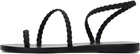 Ancient Greek Sandals Black Eleftheria Sandals