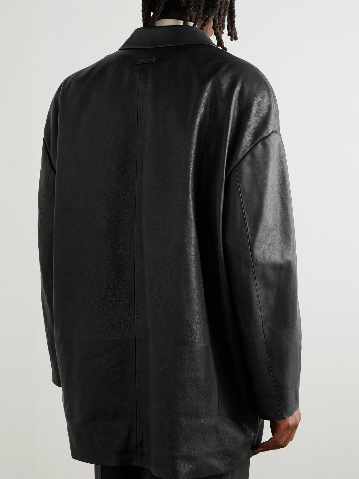 Fear of God - Full-Grain Leather Jacket - Black Fear Of God