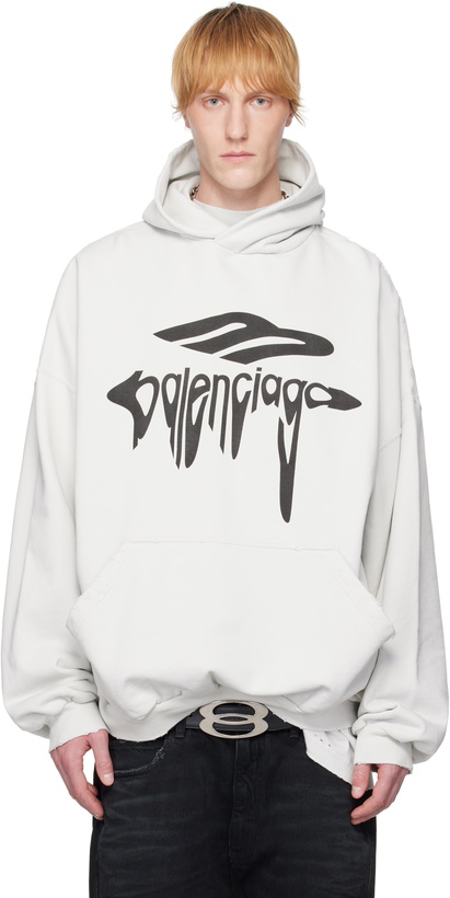 Photo: Balenciaga Off-White 3B Liquified Hoodie