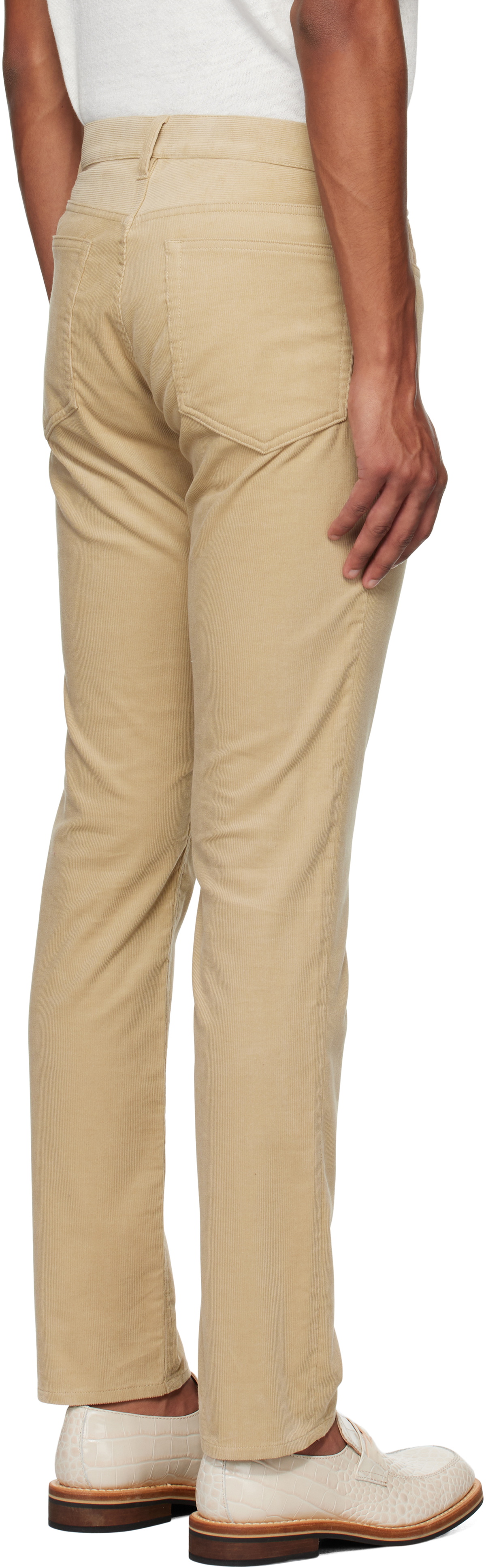 Theory Beige Raffi 5-Pocket Trousers