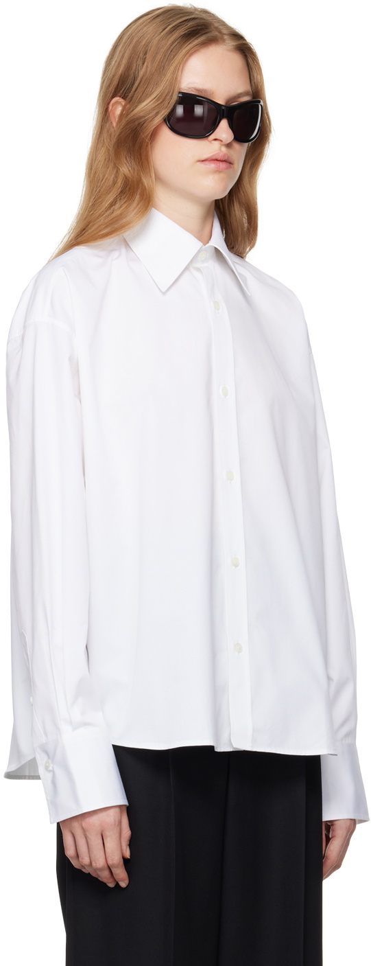 Carven White Matt Poplin Shirt