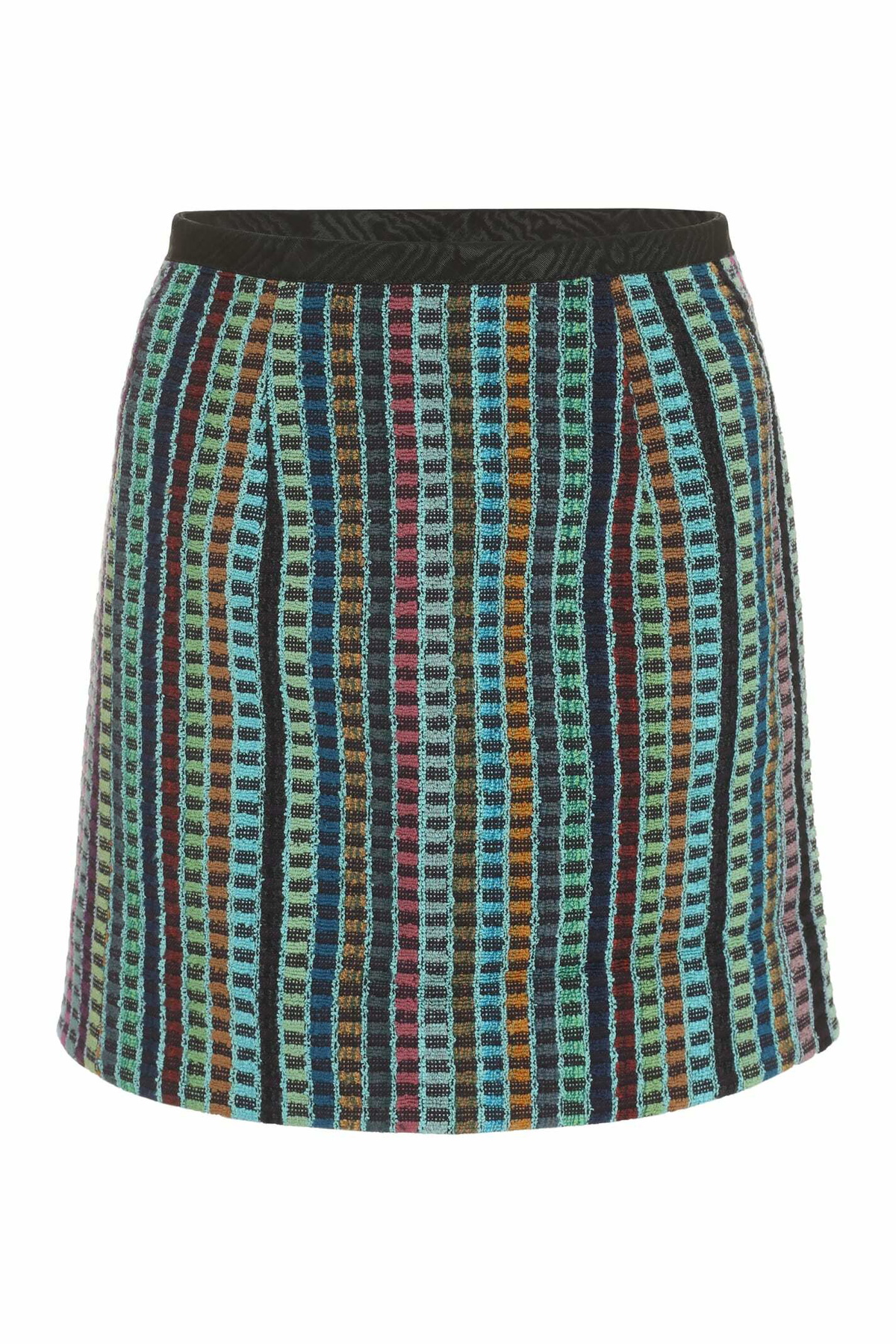 Marine Serre Women's Moon Printed Mesh Midi Skirt in Brown