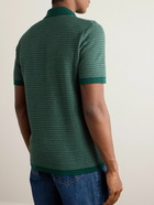 Mr P. - Cotton and Silk-Blend Polo Shirt - Green