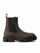 Moncler - Peak City Nubuck Chelsea Boots - Brown