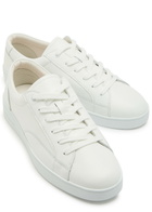 Jude Llow Nico Panelled Grained Leather Sneakers White