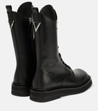 The Attico Robin leather combat boots