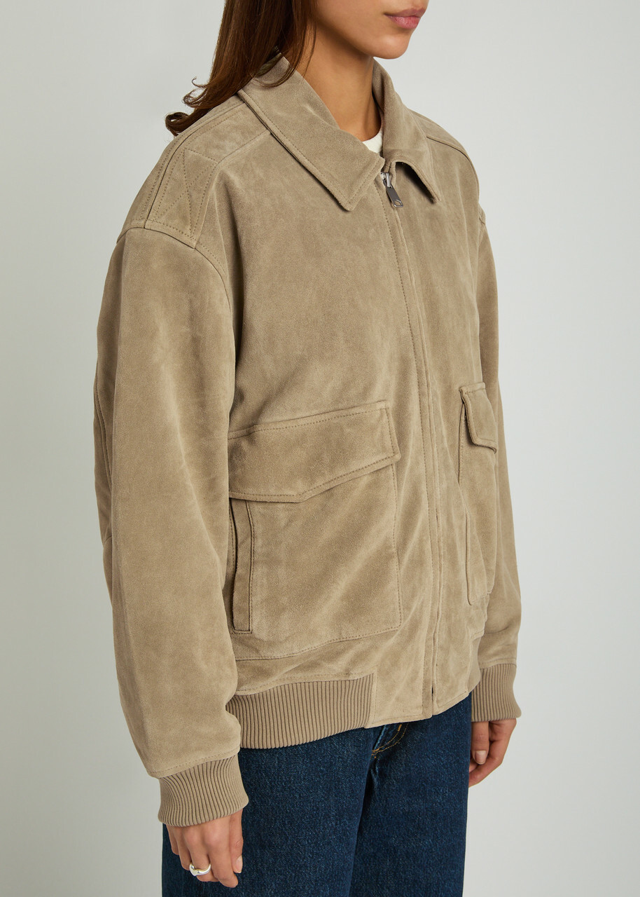Citizens OF Humanity Vivienne Suede Jacket Beige