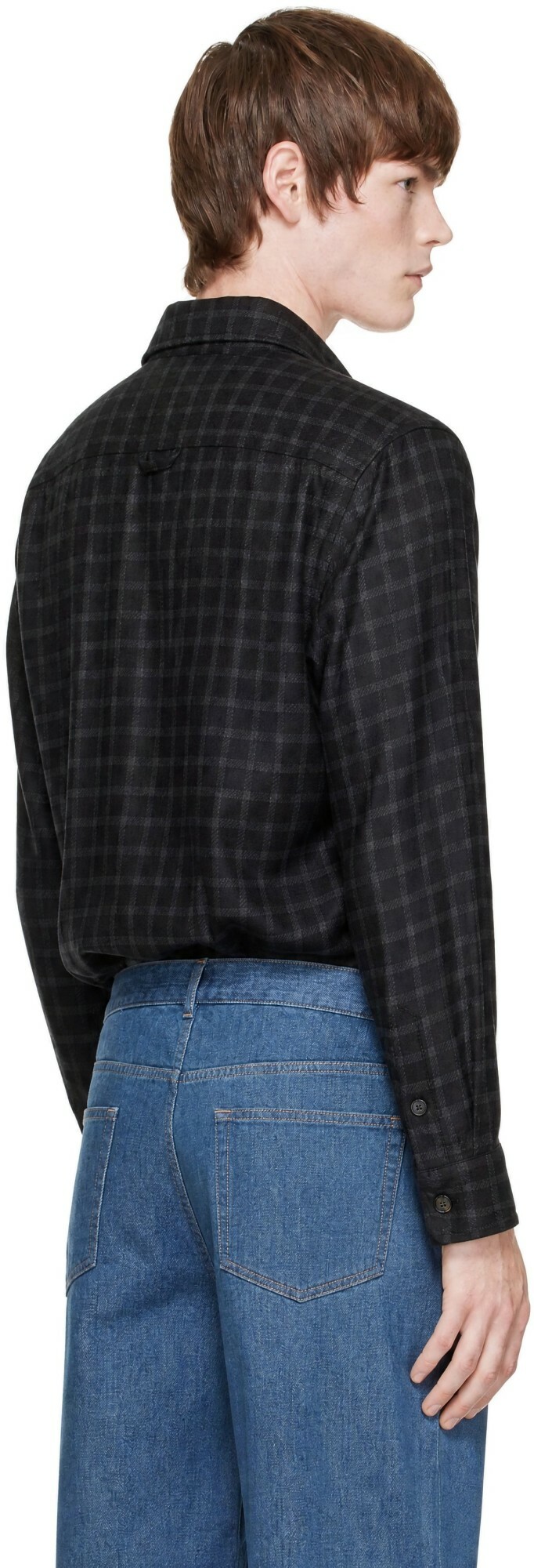 A.P.C. Black Checked Overshirt