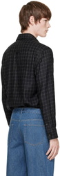 A.P.C. Black Checked Overshirt