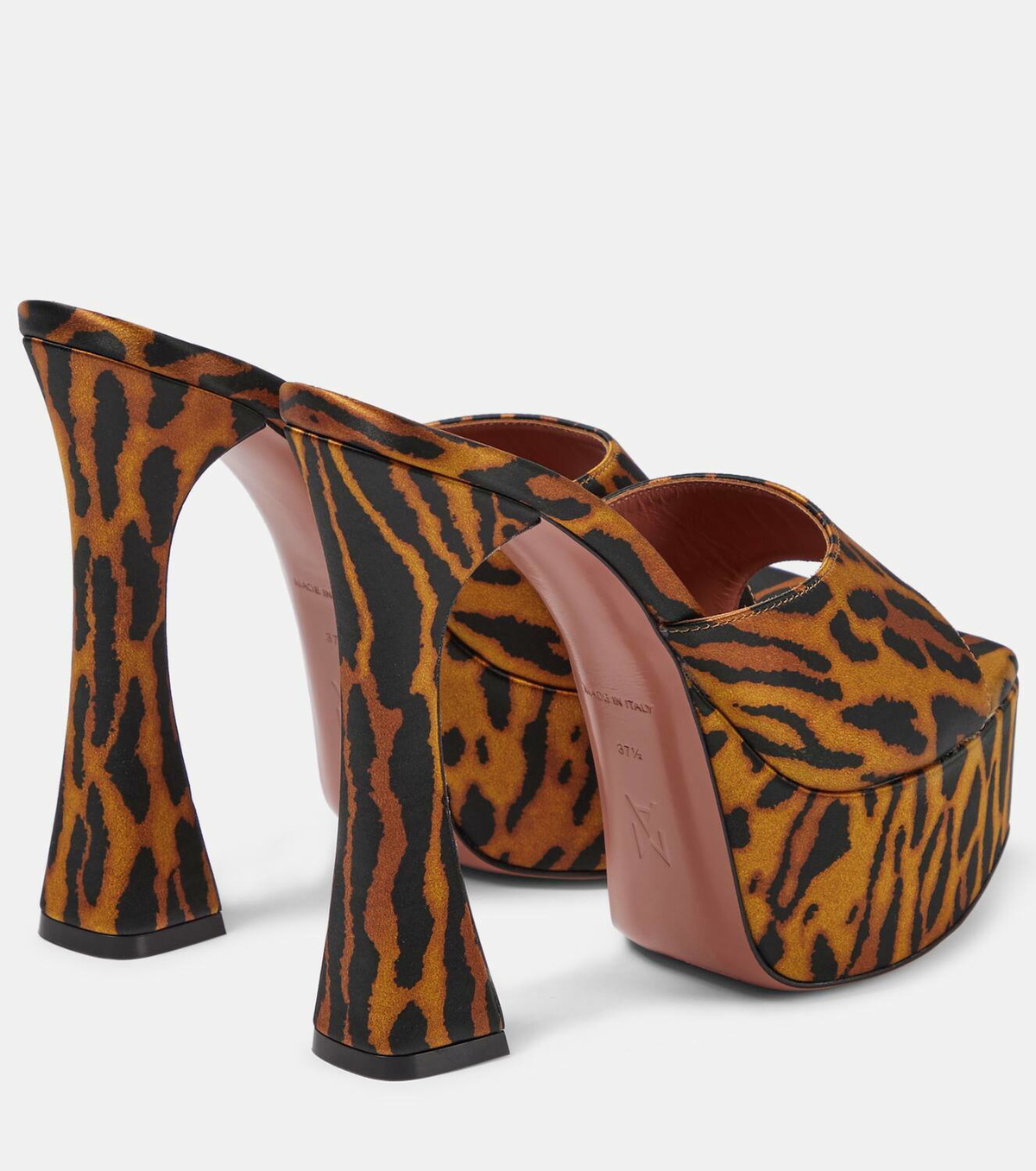 amina muaddi leopard mules