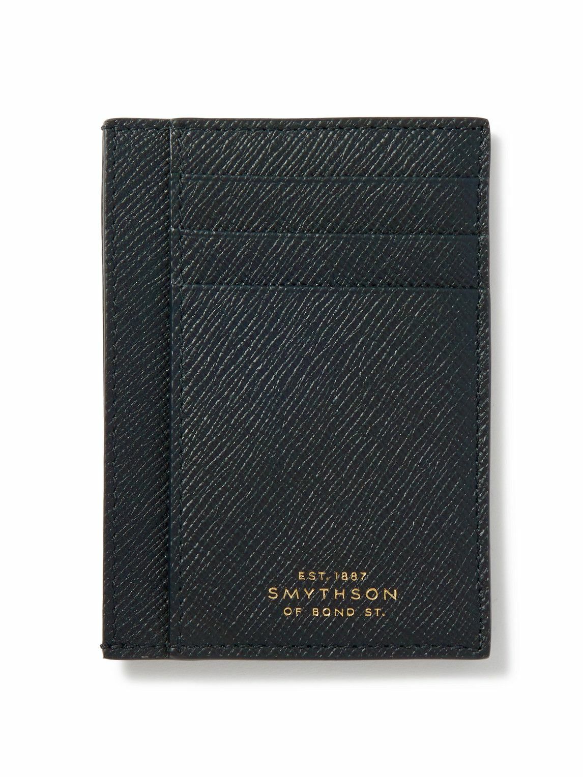 SMYTHSON - Panama Cross-Grain Leather Cardholder