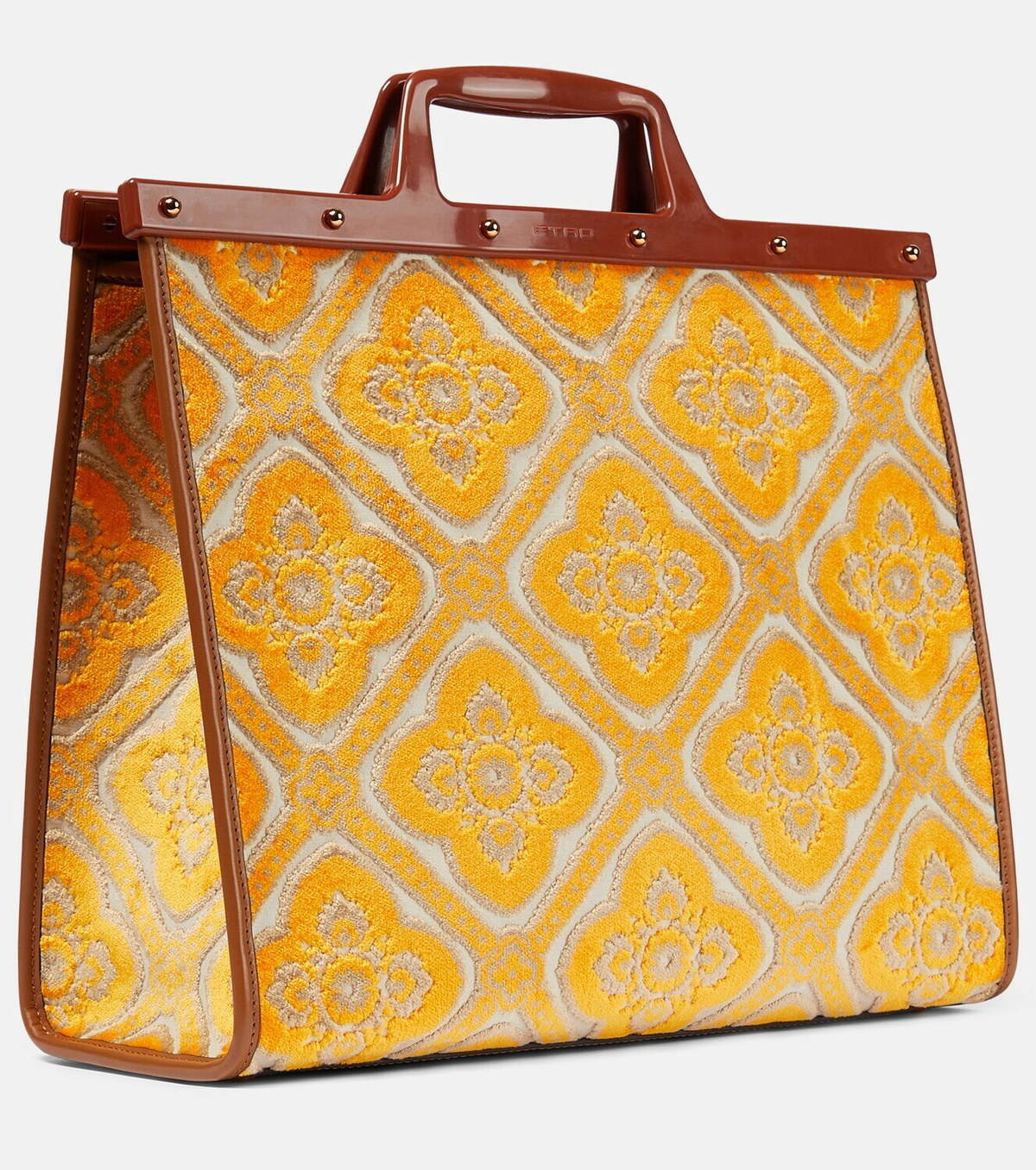 Etro Paisley Leather-trimmed Tote Bag Etro