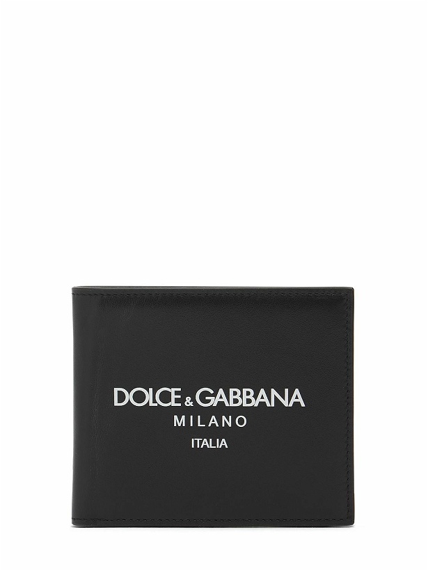 Photo: DOLCE & GABBANA - Leather Printed Logo Bifold Wallet