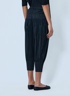 Pleats Please Issey Miyake Pleated Cropped Trousers