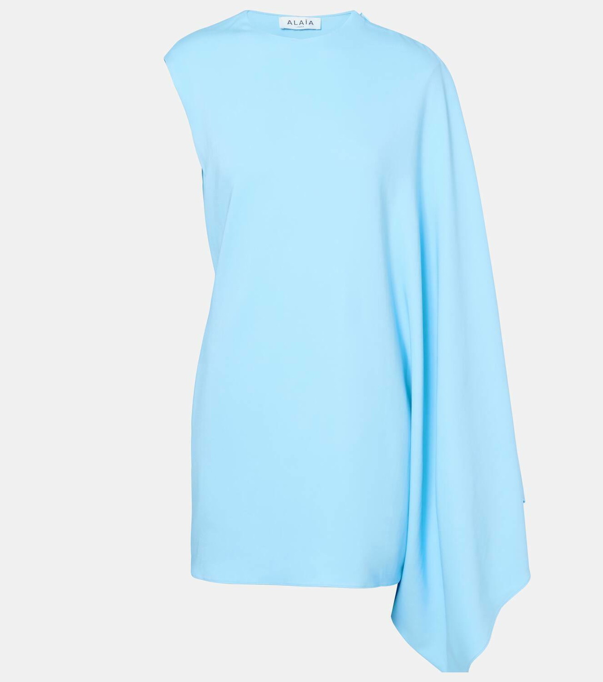 Alaïa Asymmetric draped minidress ALAÏA