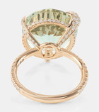 Bucherer Fine Jewellery Peekaboo 18kt rose gold ring with prasiolite and diamonds