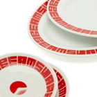 BEAMS JAPAN Gyoza Gift Set in White/Red 