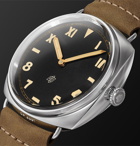 Panerai - Radiomir California Hand-Wound 47mm Stainless Steel and Suede Watch - Black