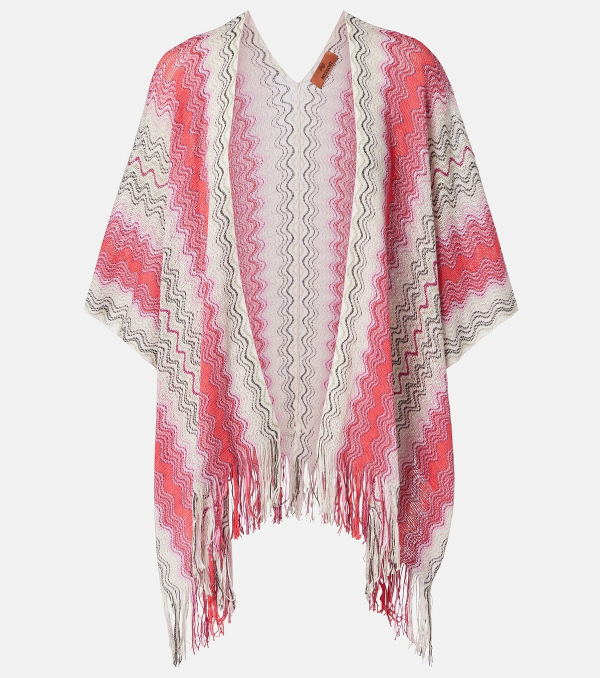 Missoni Lamé fringed poncho
