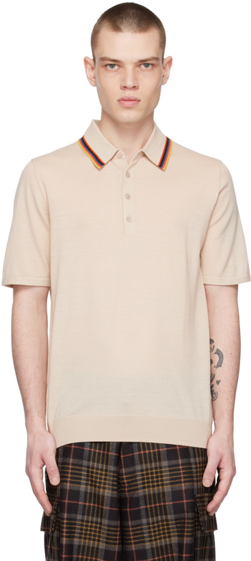 Photo: Paul Smith Beige Striped Polo