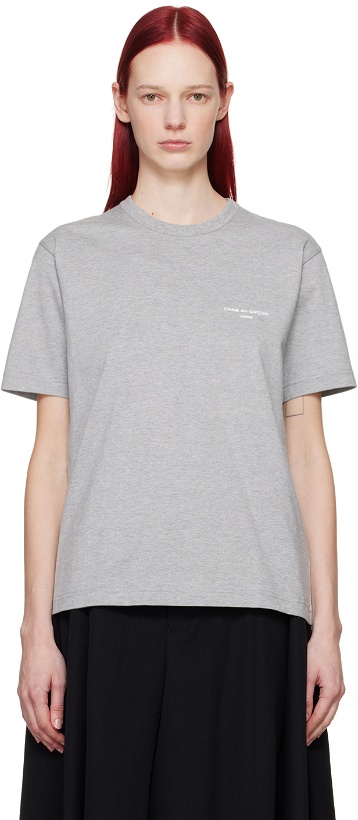 Photo: Comme des Garçons Homme Plus Gray Printed T-Shirt