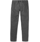 Camoshita - Slim-Fit Pleated Mélange Wool-Blend Trousers - Men - Gray