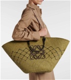 Loewe Paula's Ibiza Anagram Large raffia basket bag