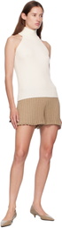 LISA YANG Beige Feliza Shorts