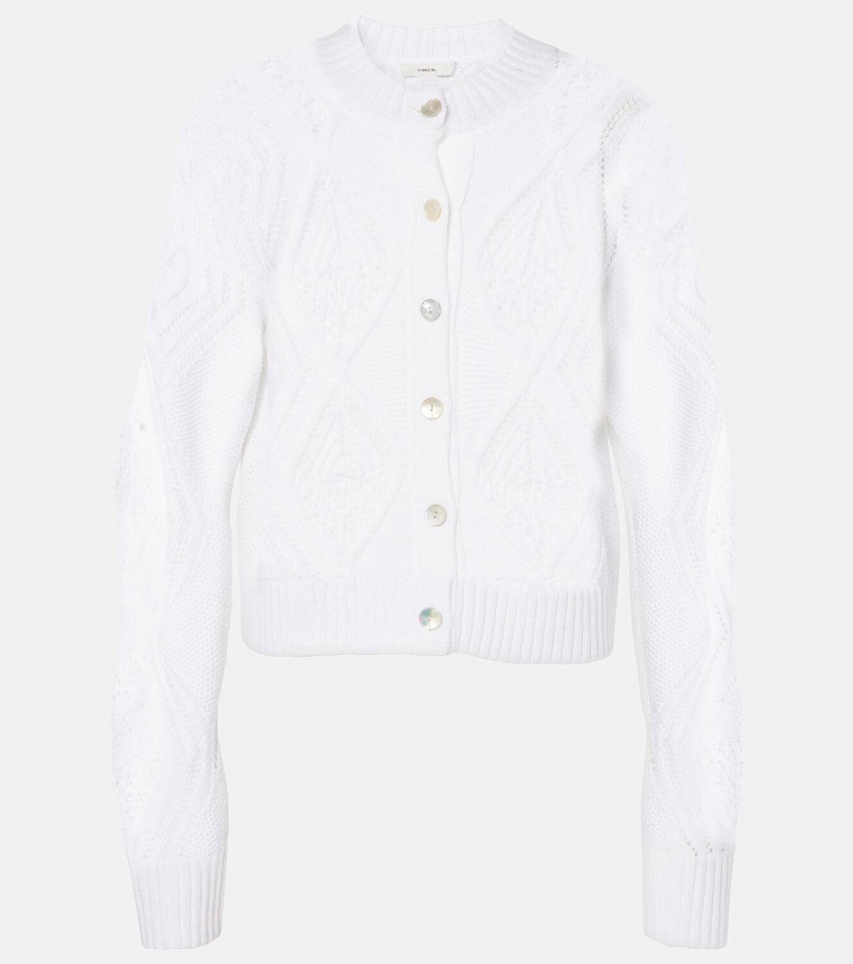 Vince Cropped cotton cardigan