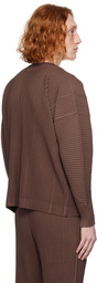 HOMME PLISSÉ ISSEY MIYAKE Brown Monthly Color September Cardigan