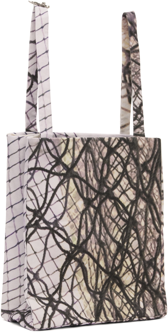 Serapis Purple Printed Tote