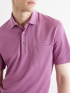 Zegna - Cotton-Jersey Polo Shirt - Pink