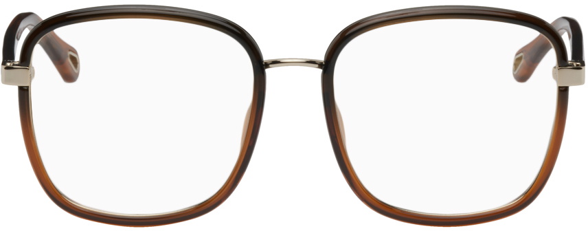 Chloé Black & Brown Square Glasses