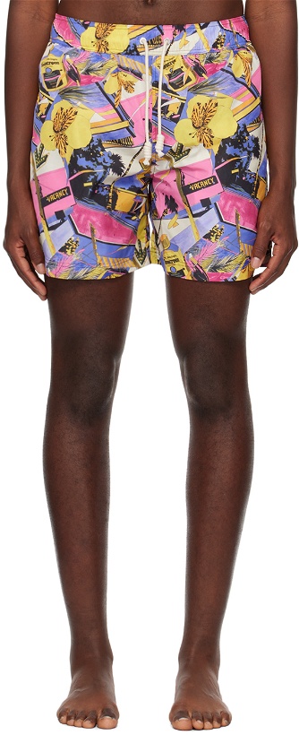 Photo: Palm Angels Multicolor Miami Mix Swim Shorts