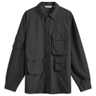 Uniform Bridge Men's Ripstop Multi Pocket Shirt in Black