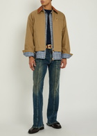 Versace Quilted Canvas Jacket Beige
