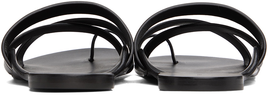 The Row Black Kris Sandals