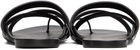 The Row Black Kris Sandals