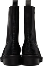 Soulland Black Arizona Croco Boots