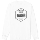 Neighborhood Men's Long Sleeve NH-2 T-Shirt in White