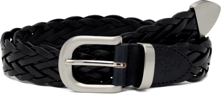 Photo: Noah Black Braided Leather Belt
