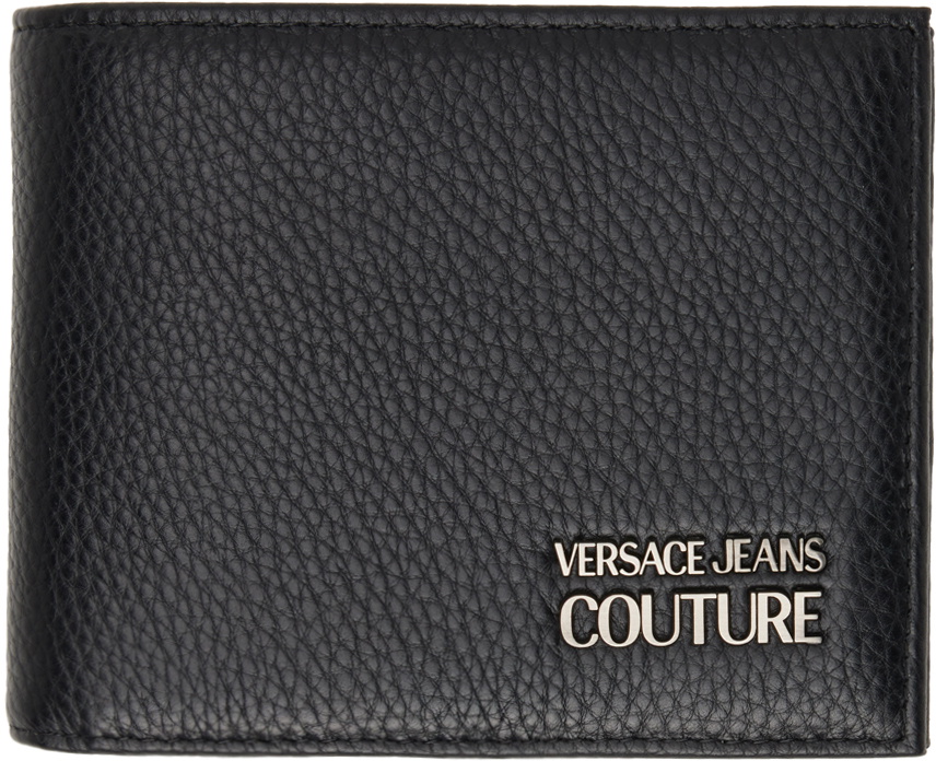 Versace Jeans Couture Black Logo Bifold Wallet Versace