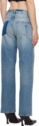GAUCHERE Blue Cutout Jeans