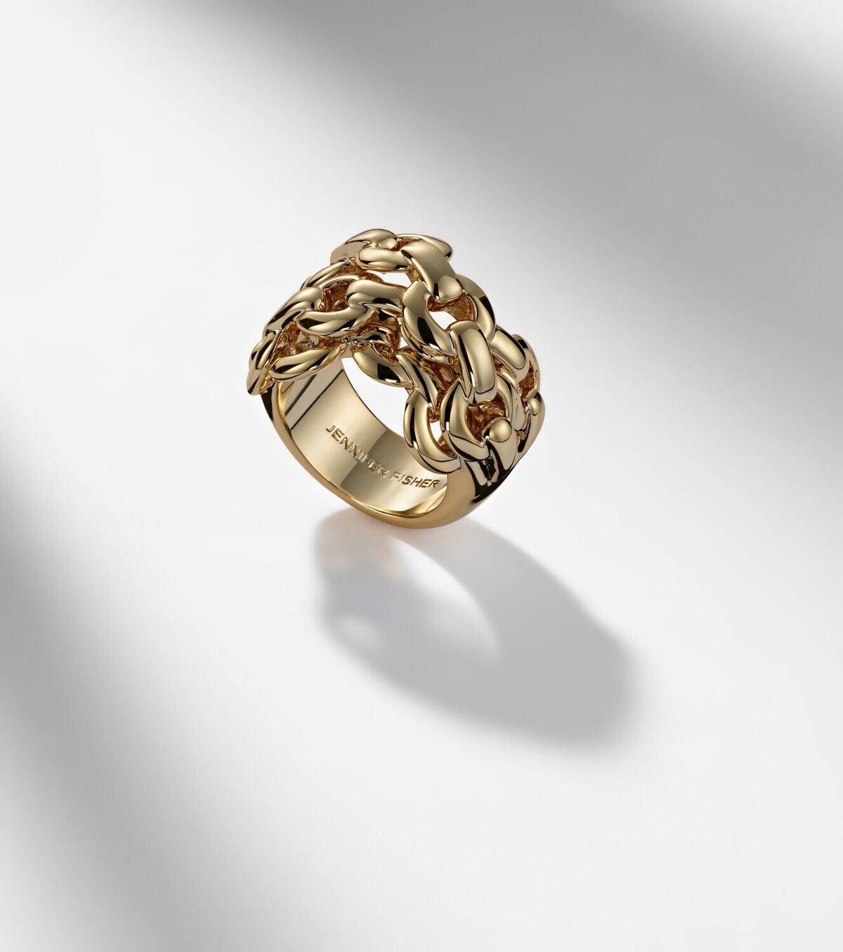 Jennifer Fisher 14kt gold-plated ring